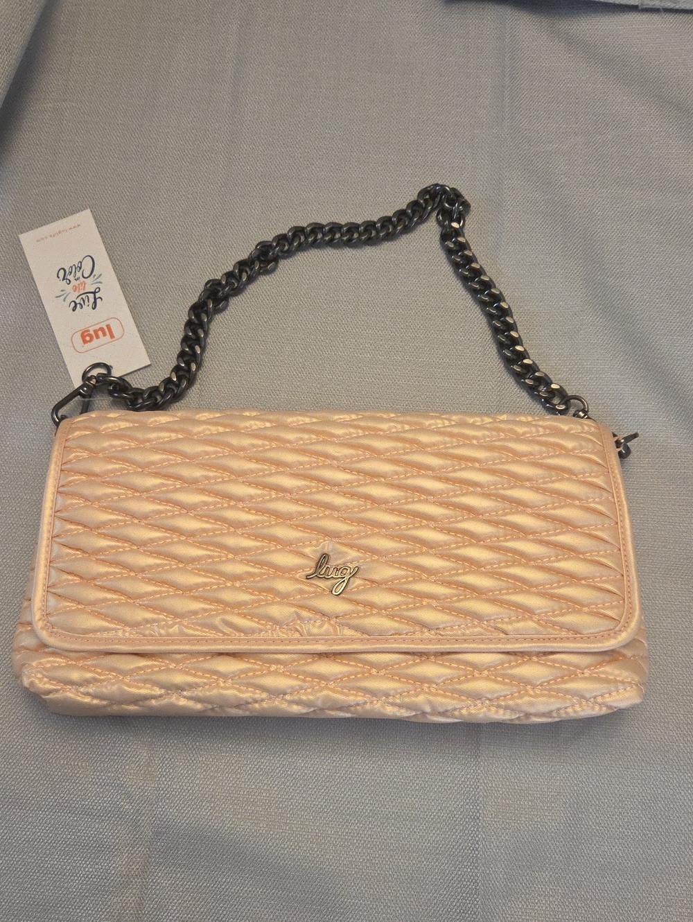 NWT Lug Quilted Shoulder Bag - Blush